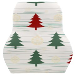 Christmas Tree Snowflake Pattern Car Seat Back Cushion 