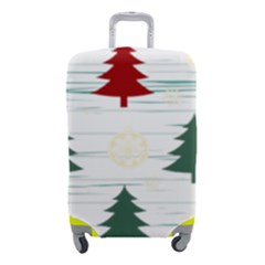 Christmas Tree Snowflake Pattern Luggage Cover (small) by Sarkoni