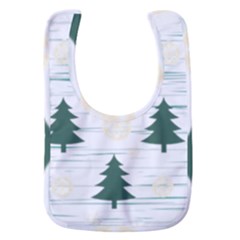 Christmas Tree Snowflake Pattern Baby Bib by Sarkoni