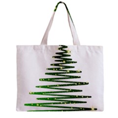 Christmas Tree Holidays Zipper Mini Tote Bag