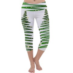 Christmas Tree Holidays Capri Yoga Leggings