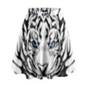 White And Black Tiger High Waist Skirt View1