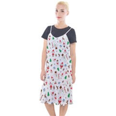 Christmas Santa Claus Pattern Camis Fishtail Dress