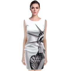 Funny Statue Of Liberty Parody Classic Sleeveless Midi Dress