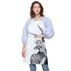 Funny Statue Of Liberty Parody Pocket Apron