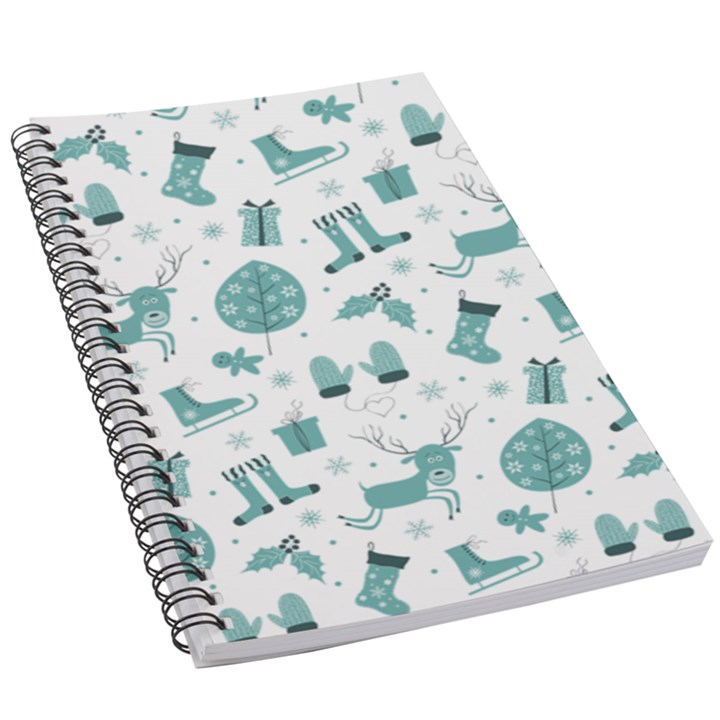 Christmas Seamless Pattern Design 5.5  x 8.5  Notebook