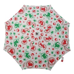 Merry Christmas Geometric Pattern Hook Handle Umbrellas (large)