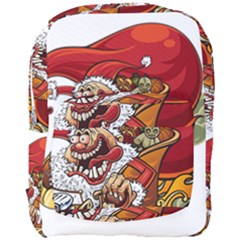 Funny Santa Claus Christmas Full Print Backpack