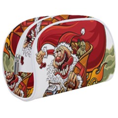 Funny Santa Claus Christmas Make Up Case (medium) by Sarkoni