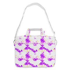 Bats Pattern T- Shirt White Bats And Bows Pink Yellow T- Shirt Macbook Pro 16  Shoulder Laptop Bag