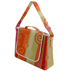 Ring Kringel Background Abstract Red Box Up Messenger Bag