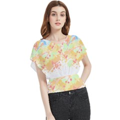 Bird Lover T- Shirtbird T- Shirt (20) Butterfly Chiffon Blouse