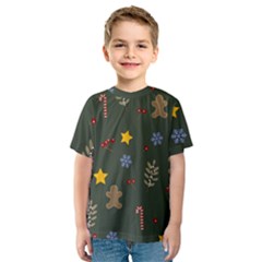 Christmas Party Pattern Design Kids  Sport Mesh T-Shirt