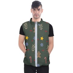 Christmas Party Pattern Design Men s Puffer Vest by uniart180623