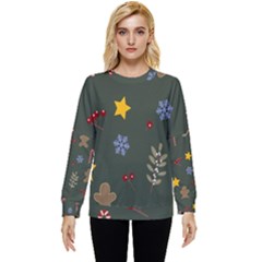 Christmas Party Pattern Design Hidden Pocket Sweatshirt by uniart180623