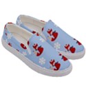 Christmas Background Pattern Men s Canvas Slip Ons View3