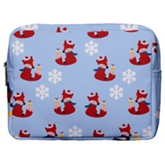 Christmas Background Pattern Make Up Pouch (large)