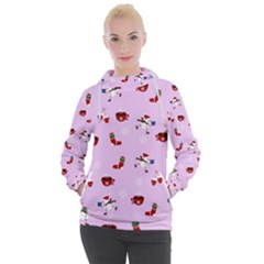 Christmas Xmas Background Design Pattern Women s Hooded Pullover by uniart180623