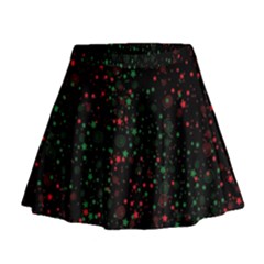 Confetti Star Dot Christmas Mini Flare Skirt by uniart180623