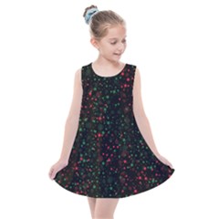 Confetti Star Dot Christmas Kids  Summer Dress by uniart180623