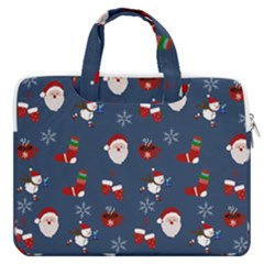 Christmas Background Design Pattern Macbook Pro 16  Double Pocket Laptop Bag 