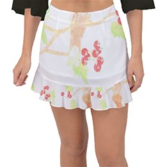 Bird Lover T- Shirtbird T- Shirt (38) Fishtail Mini Chiffon Skirt