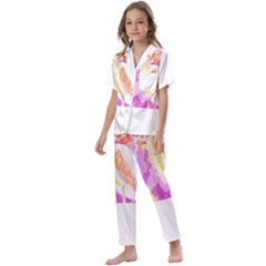 Bird Lover T- Shirtbird T- Shirt Kids  Satin Short Sleeve Pajamas Set