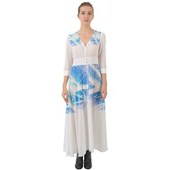 Bird T- Shirt Bird T- Shirt Button Up Boho Maxi Dress