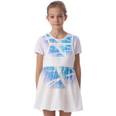 Bird T- Shirt Bird T- Shirt Kids  Short Sleeve Pinafore Style Dress