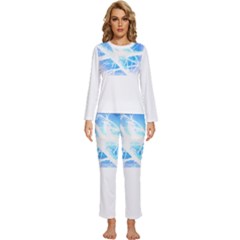 Bird T- Shirt Bird T- Shirt Womens  Long Sleeve Lightweight Pajamas Set