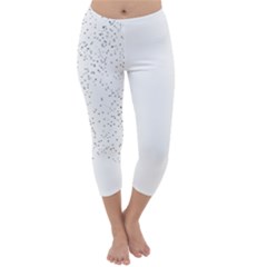 Black And White Pattern T- Shirt Black And White Pattern 14 Capri Winter Leggings 