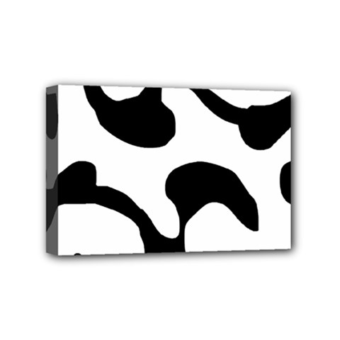 Black And White Swirl Pattern T- Shirt Black And White Swirl Pattern T- Shirt Mini Canvas 6  X 4  (stretched) by EnriqueJohnson