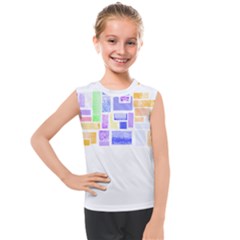 Blocks T- Shirt Blockage Abstract Art 2 T- Shirt Kids  Mesh Tank Top by EnriqueJohnson