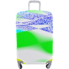 Blue Green Black Abstract Art T- Shirt Blue Green Black Abstract Art T- Shirt Luggage Cover (large)