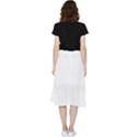 Boho Fire Feather Pattern T- Shirt Boho Fire Feather Pattern T- Shirt Frill Hi Low Chiffon Skirt View2