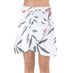 Botanical T- Shirt Botanical Graceful Chag T- Shirt Wrap Front Skirt