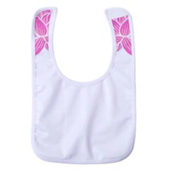 Breast Cancer T- Shirt Pink Ribbon Breast Cancer Survivor - Flowers Breast Cancer T- Shirt Baby Bib by EnriqueJohnson