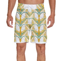 Butterflies T- Shirt Butterflies Pattern T- Shirt Men s Beach Shorts