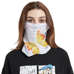 Butterfly Design T- Shirtbutterfly T- Shirt (1) Face Covering Bandana (two Sides)