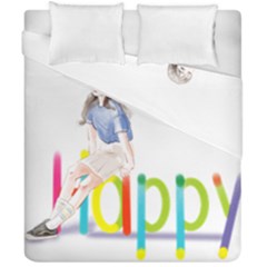 Happy Duvet Cover Double Side (california King Size) by SychEva