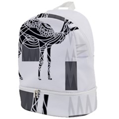 Camel Art T- Shirtcamel T- Shirt (7) Zip Bottom Backpack by EnriqueJohnson