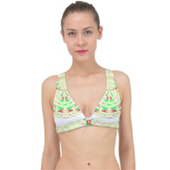 Circle Design T- Shirt Abstract Red Green Yellow Ornamental Circle Design T- Shirt Classic Banded Bikini Top