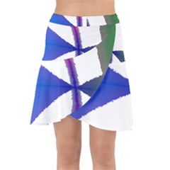 Colorful Abstract Texture Art Design T- Shirt Colorful Abstract Texture Art Design T- Shirt Wrap Front Skirt