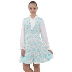 Deep Sea T- Shirt Deep Sea Food Chain Pattern (white) T- Shirt All Frills Chiffon Dress