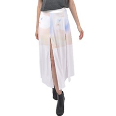 Dog T- Shirt Dog T- Shirt Velour Split Maxi Skirt