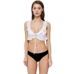 Dog T- Shirt Dog T- Shirt Low Cut Ruffle Edge Bikini Top