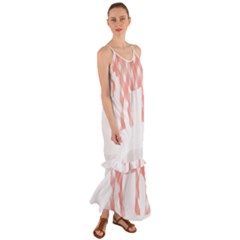 Elephant T- Shirt Pink Elephant T- Shirt Cami Maxi Ruffle Chiffon Dress