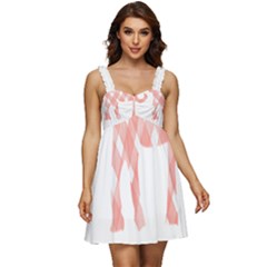 Elephant T- Shirt Pink Elephant T- Shirt Ruffle Strap Babydoll Chiffon Dress