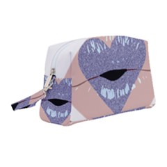 Lips -18 Wristlet Pouch Bag (medium) by SychEva