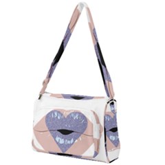 Lips -18 Front Pocket Crossbody Bag by SychEva